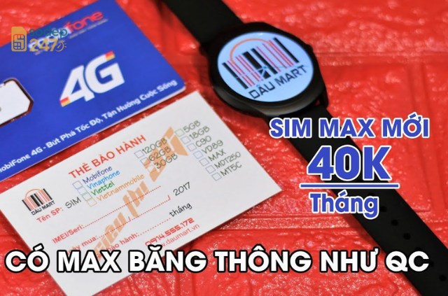 Sim max băng thông tốc độ cao